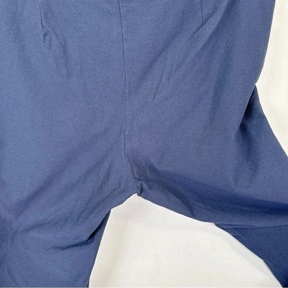 Eileen Fisher  Womens Size Large Blue Crepe Pull On Ankle Pant - Picture 12 of 13